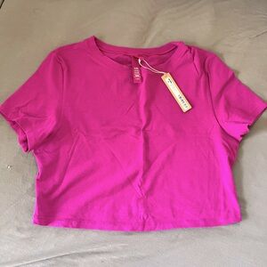 SKIMS Cotton Jersey Super Cropped T-Shirt